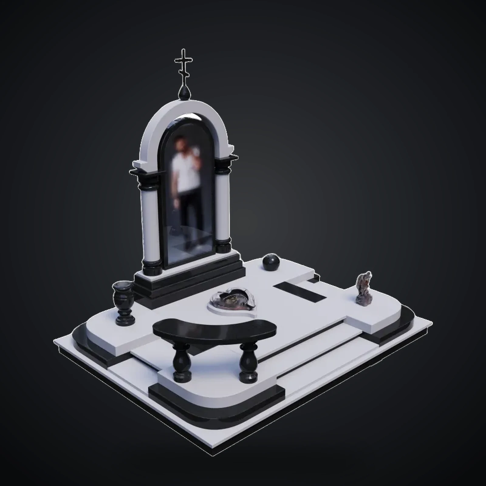 Памʼятник одинарний OD022